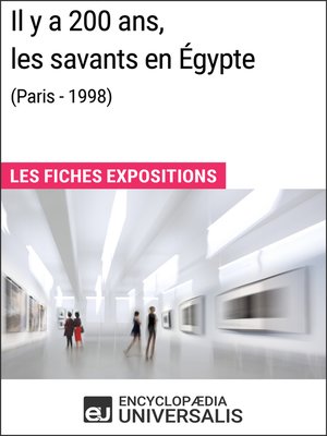 cover image of Il y a 200 ans, les savants en Égypte (Paris--1998)